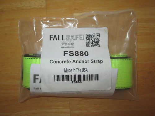 Fallsafe usa 4&#039; concrete anchor strap w/ d-ring for safety harness - nib osha for sale