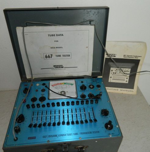 Eico 667 Dynamic Conductance Tube &amp; Transistor Tester, With Manuals