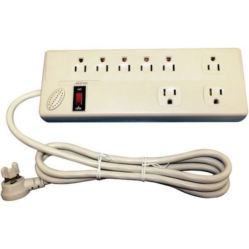 Steren 905-108 Surge-Protected 8-Outlet Power Strip 2,100 Joules