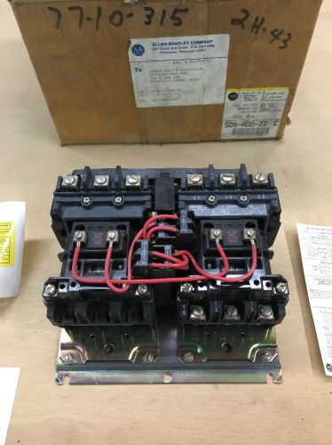 (NIB) - Allen Bradley Full Voltage Reversing Controller, Mod: 505-AOD-23, NEW