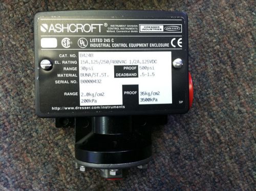 Ashcroft Snap Action Switch 125/480 VAC B424B 30 PSI