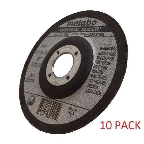 10 Pack Lot Metabo Slicer Cut Off Whl 4-1/2&#034; X .045 X 7/8&#034; A60TZ 55346 655346000