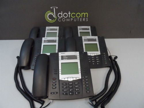 Aastra Packet 8x8 6755i 55i IP Office Display Phone A1755-3640-10-01 Lot of 5x