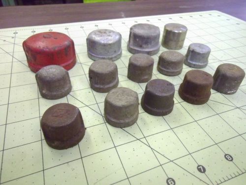 (14) MISC PIPE CAPS 1/2&#034; TO 1 1/2&#034; #57885