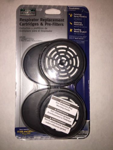 MSA Safety Works Respirator Replacement Cartridges &amp; Pre-filters 00817666 New