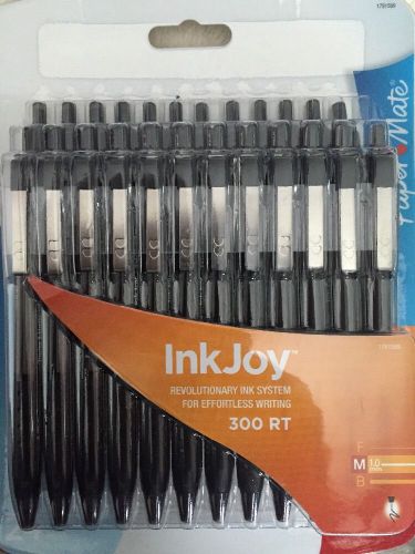 InkJoy 300RT Ballpoint Pen, 1mm, Black Ink, 24/Pack 1781569