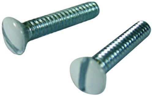 L.h. dottie 416wht wall plate screw oval head, slotted, no.6-32 tpi by 1-inch for sale