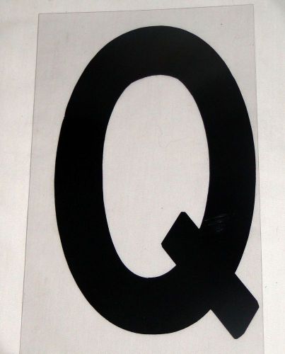 Replacement Plastic Letter for Outdoor Marquee Portable Sign Plastic 11 inch &#034;Q&#034;