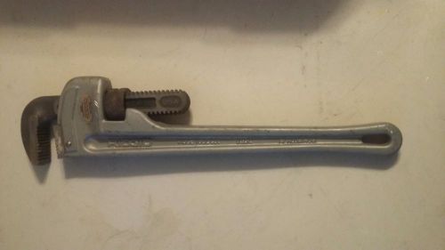 RIGID 18&#034; ALUMINUM PIPE WRENCH 818 PIPE FITTER