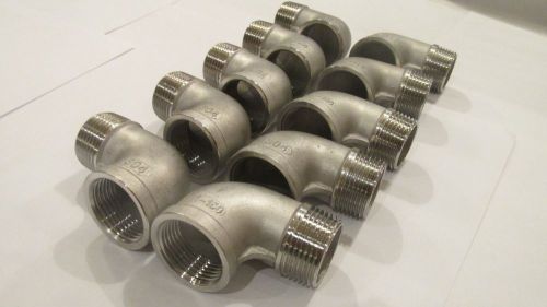 10-NEW!!! Stainless Steel 1&#034; st. elbow, NPT