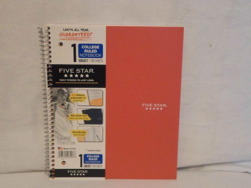 NEW  1 SUBJECT 11&#034; x 8.5&#034; COLLEGE RULED Perforated 100 SHEETS