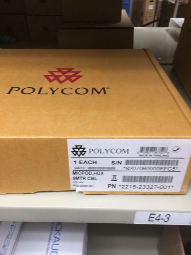 BRAND NEW Polycom Mic Pod HDX Microphone Array w/ 9MTR Cable p/n 2215-23327-001