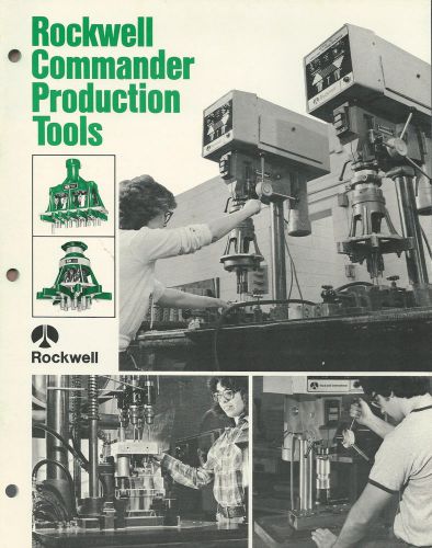 Rockwell commander production tools 1982 catalog rockwell int&#039;l power tools div. for sale