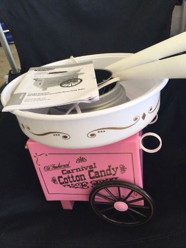 NOSTALGIA OLD FASHIONED CARNIVAL COTTON CANDY MAKER MACHINE. Used Once!!!