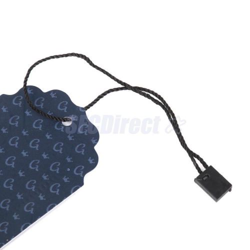 1000 clothing tag hang tag string lock fastener label tagging supply black for sale