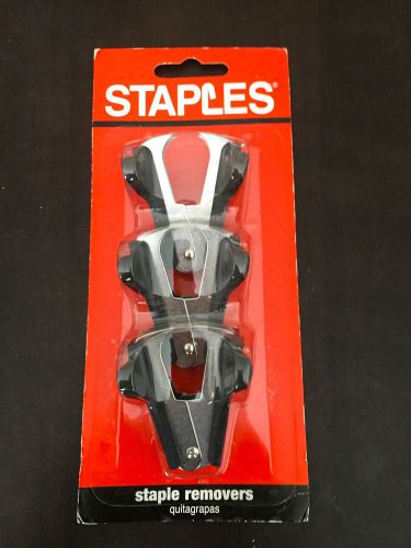 STAPLES Claw Staple Removers 3 Pack BRAND NEW