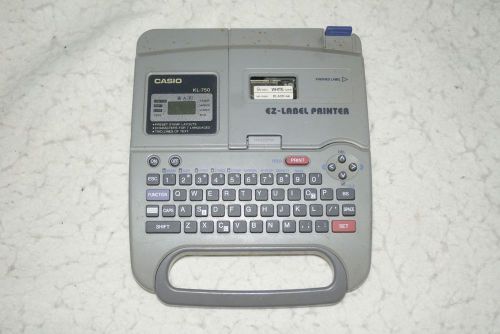 Casio EZ Label Printer KL-750 Two Line Thermal Printer Battery Operated