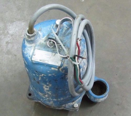 Goulds we1034h 1 hp 3450 rpm 460v 3ph 2&#034; npt submersible effluent pump rebuilt for sale