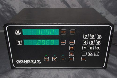 Genesis 2-Axis DRO with no connectors on back of panel.