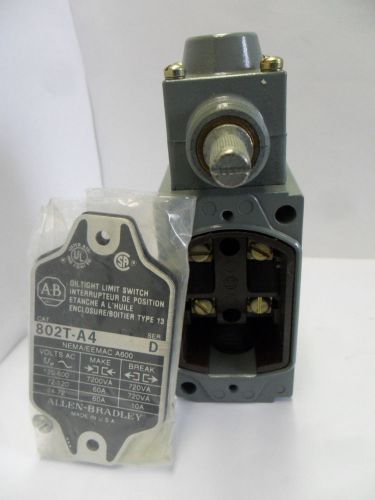 New Allen Bradley 802T-A4 802TA4 Oiltight Limit Switch Series D