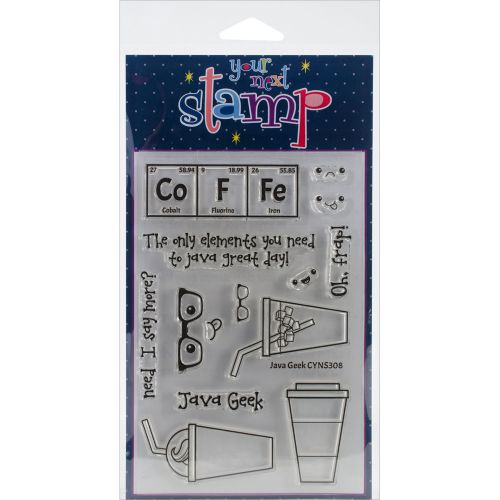 &#034;Your Next Stamp Clear Stamps 4&#034;&#034;X6&#034;&#034;-Java Geek&#034;