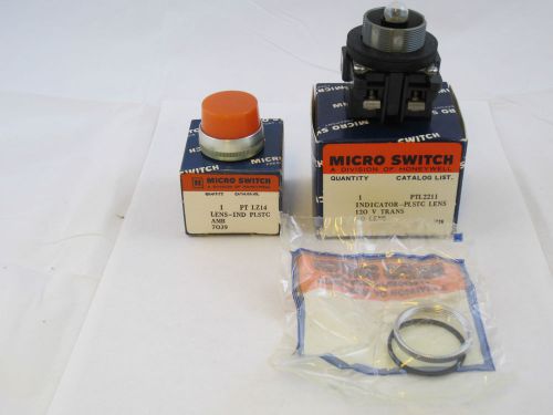 NEW MICRO SWITCH PTL2214 INDICATOR LIGHT, INCLUDES PTL2211  PTLZ14