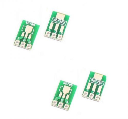 5pcs Double-Side SMD SOT223 SOT89 to DIP SIP3 Adapter PCB Board Converter