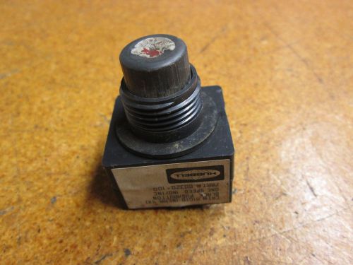 Hubbell M1G1B Pushbutton One Speed 1NO/1NC Used