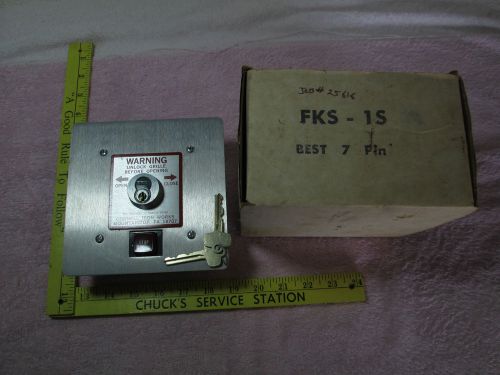 Cornell Iron Works Surface Mntd Security Key Station FKS-1S With Stop &amp; Keys NOS