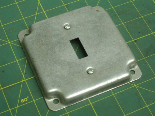 STEEL CITY 4&#034; SQUARE SWITCH BOX COVER RS9 (QTY 1) #56820