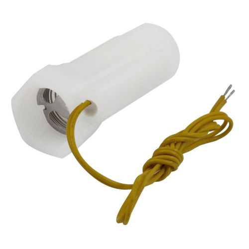 White Plastic Shell Magnetic Water Flow Switch w Inner Outer Thread GY