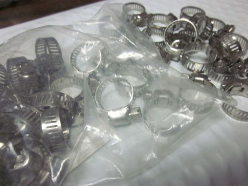 100pc 3/4&#034; CLAMP STAINLESS STEEL HOSE CLAMPS 1/2&#034; - 3/4&#034; GOLIATH INDUSTRIAL TOOL
