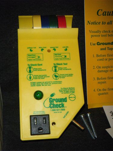 ELECTRICAL GROUND CHECK TOOL STATION CHECK POWER TOOLS SAFETY
