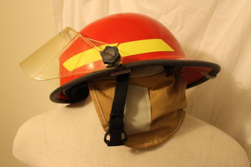 Bullard fxa-1 fire helmet with instruction manual, new firefighting firefighter for sale
