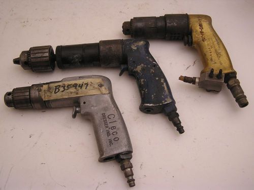 3 Drills Jiffy Cleco Dresser Untested Aircraft Tools