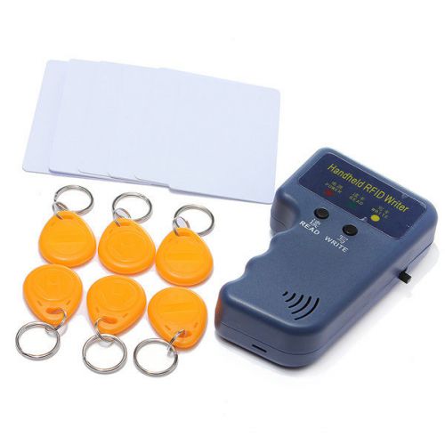 New RFID 125KHz EM4100 ID Card Copier with 6 Writable Tags and 6 Cards