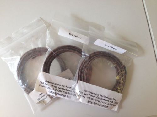 T-tec 10-3148-j-2 thermocouple type j 6 ft new in bag, lot of 3 for sale