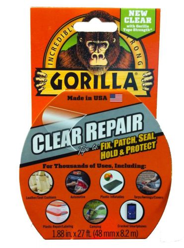 Gorilla glue clear repair tape 1.88&#034; x 27ft all purpose for sale