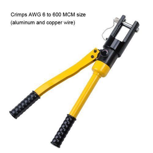 NEW Heavy Duty Battery Wire Terminal Cable Crimper 16 Ton 11 Dies Hydraulic
