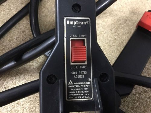 Amprobe Amptran CT-50  50 To 1 Ratio Current Transformer  5000v Rated