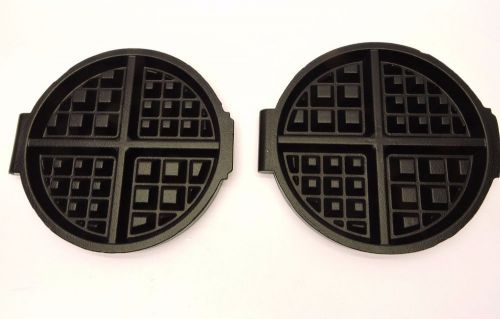Carbons waffle baker maker grid plates wedge replacement set new for sale