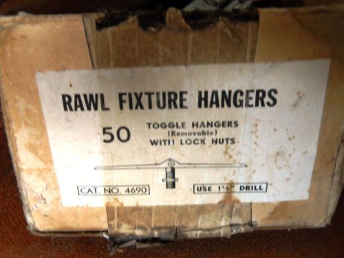40 pcs. RAWL 4690 REMOVABLE FIXTURE HANGERS TOGGLES WITH LOCK NUTS