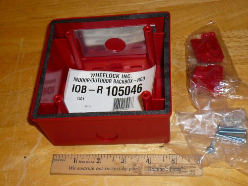 Lot of (5) Wheelock 10B-R 105046 Indoor Outdoor Red Surface Backbox MT HS4 AMT