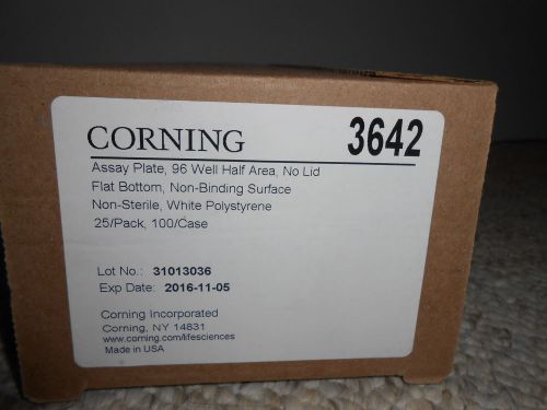 Case Qty - Corning #3642 96-well Assay Plates, Non-Sterile - 4x pack/25