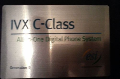 IVX C-CLASS ALL IN ONE DIGITAL PHONE SYSTEM 7 OPERATIONAL PHONES GENERATION II