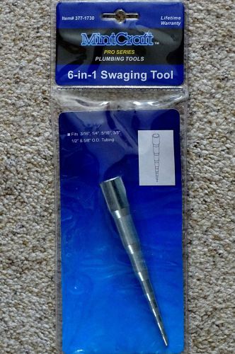 6 in 1 Swaging Punch Tool Tubing Tube Pipe Expander 1/16,1/4,5/16,3/8, 1/2, 5/8&#034;