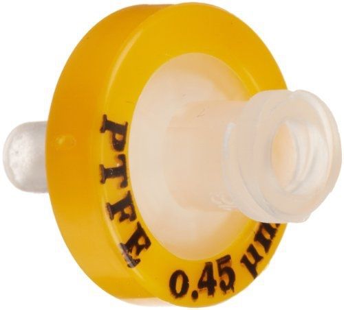 GS-Tek SP01345 PTFE Syringe Filters with Luer Lock, 0.45um, 13mm Diameter (Pack