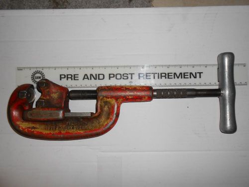 Vintage ridgid no 2a heavy duty 1/3&#034; to 2&#034; pipe cutter ~ &#034;no 1 - 2&#034; ~ ridge tool for sale