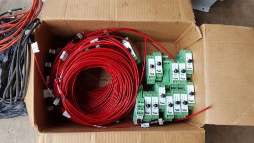 Industrial vibration accelorometers, cables, signal conditionors for sale