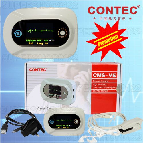 Promotion visual digital stethoscope electronic ecg waveform,spo2 pr+adult probe for sale